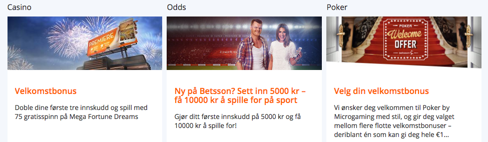 betsson casino bonus